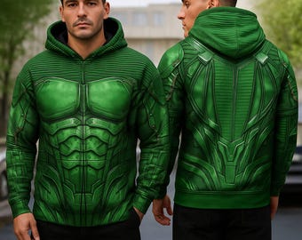 Green Goblin Cosplay 3D Hoodie, Green Goblin Costume T-Shirt, Spider Man Character All Over Print Shirt, Green Goblin Cosplay Costume Tee