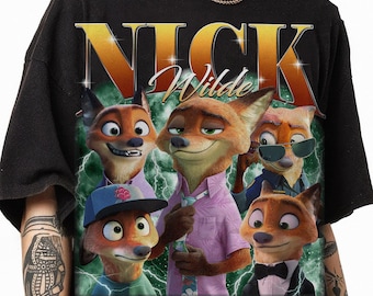Disneyland Zootopia Nick Wilde Shirt, Judy Hopps and Nick Wilde T-shirt, Zootopia 2 2025, Disneyland Family Trip 2025