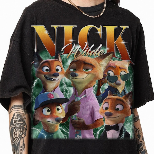 Disneyland Zootopia Nick Wilde Shirt, Judy Hopps and Nick Wilde T-shirt, Zootopia 2 2025, Disneyland Family Trip 2025