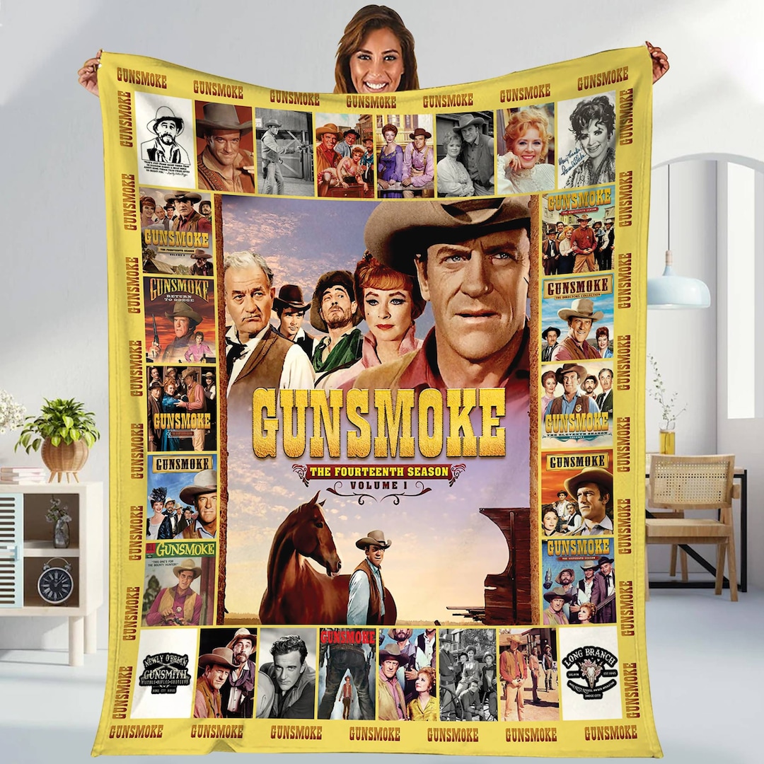 Gunsmoke Blanket Matt Dillon Galen Adams Blanket Gunsmoke 65th