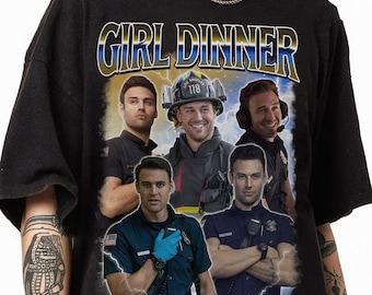 Camiseta retro de Eddie Diaz para cena de chica, camiseta Nine Eleven, camiseta de la serie de televisión 911, camiseta homenaje a Eddie Diaz de los 90, regalo para fans de Eddie Diaz, regalo de cumpleaños