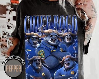 Chief Bogo Zootopia 2 Comfort Shirt, Zootopia 2 Tee, Disneyland Shirt, Disneyworld Shirt, DisneyFamily Matching Comfort Shirt, Magic Kingdom