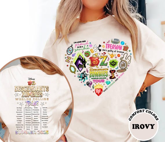 Descendants Zombies World Tour Shirt,retro Descendants Zombies