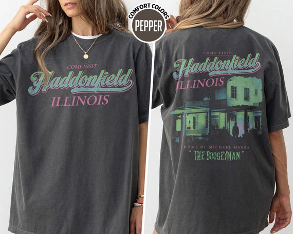 Comfort Colors Welcome To Haddonfield Shirt, Michael Myers Haddonfield Shirt, Halloween Horror Movie Tshirt, Halloween Movie Tee