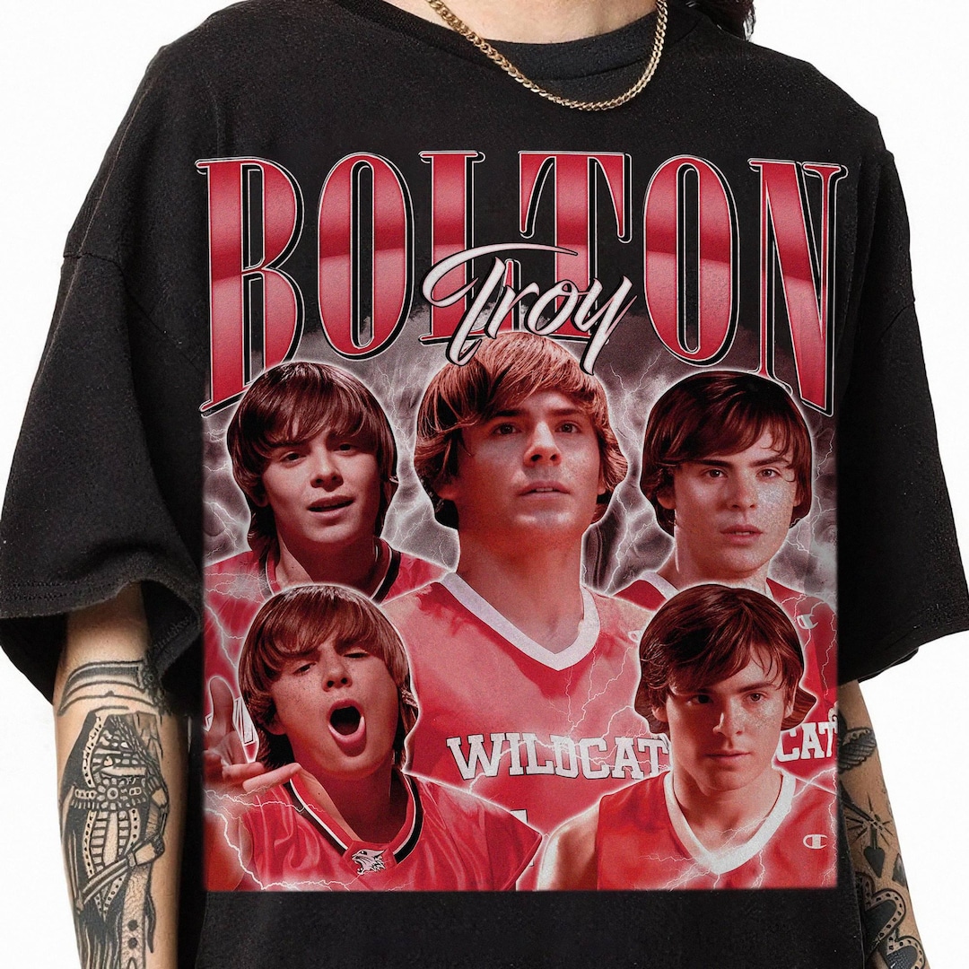 Vintage Troy Bolton High School Musical Shirt Troy Bolton Homage Shirt ...