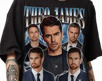Retro 90s Theo James Bootleg TShirt, Vintage Theo James 90s Homage Shirt, Theo James Vintage Movie Rap Tee