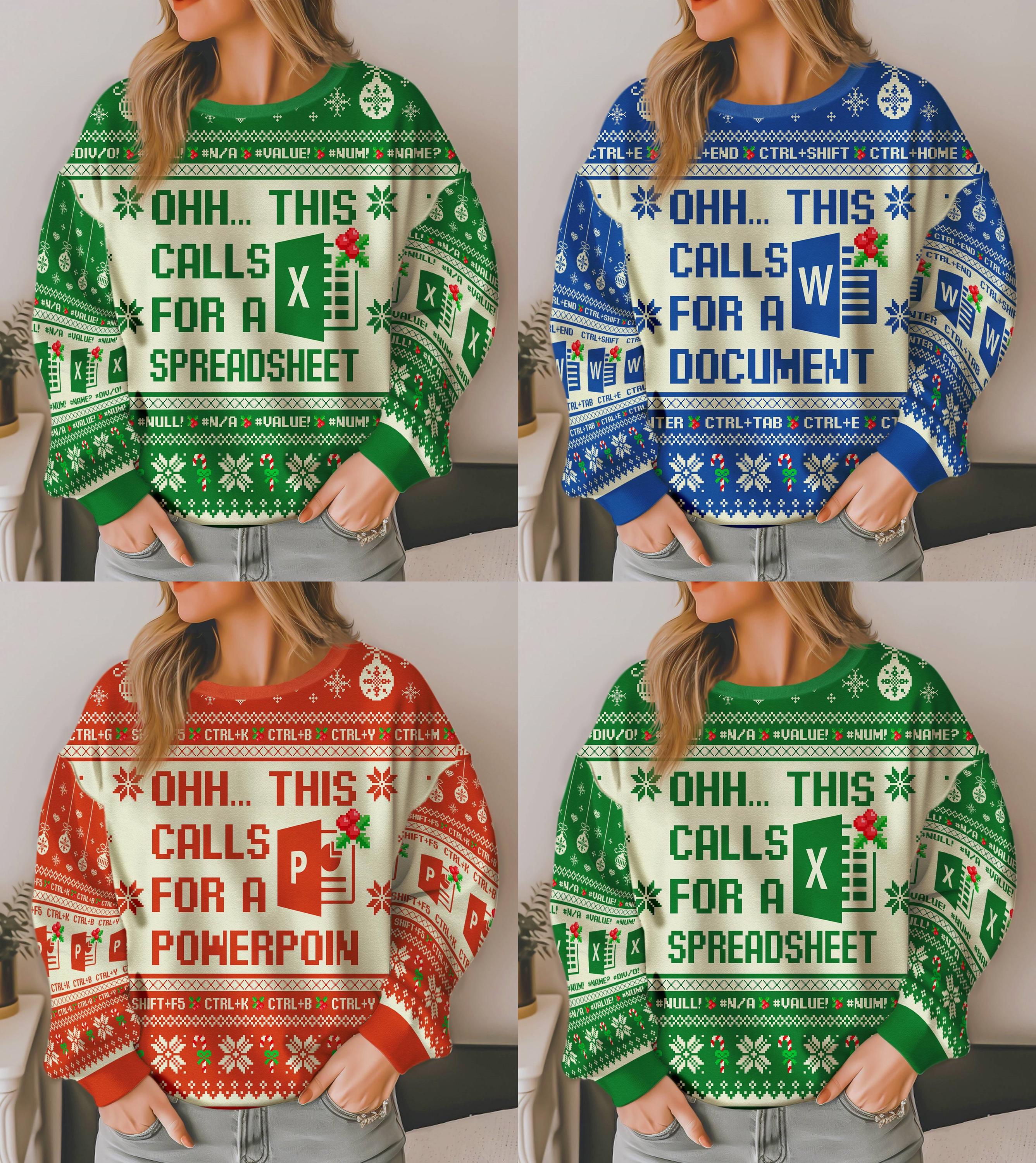 Excel Christmas Sweater