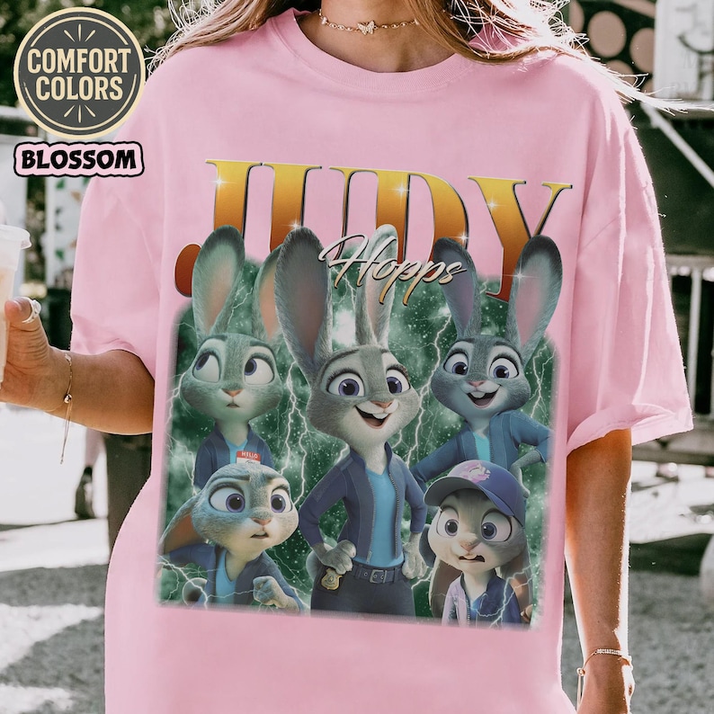 Camiseta de Judy Hopps de Zootopia en Disneyland, Zootopia 2 2025, Viaje familiar a Disneyland 2025, Camiseta de Nick Wilde y Judy Hopps imagen 2