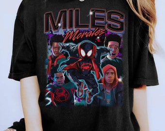 Miles Morales Shirt | Miles Morales Homage Shirt | Vintage Spider Man Shirt | Black Spider Man | Spider-Man Across the Spider-Verse Shirt
