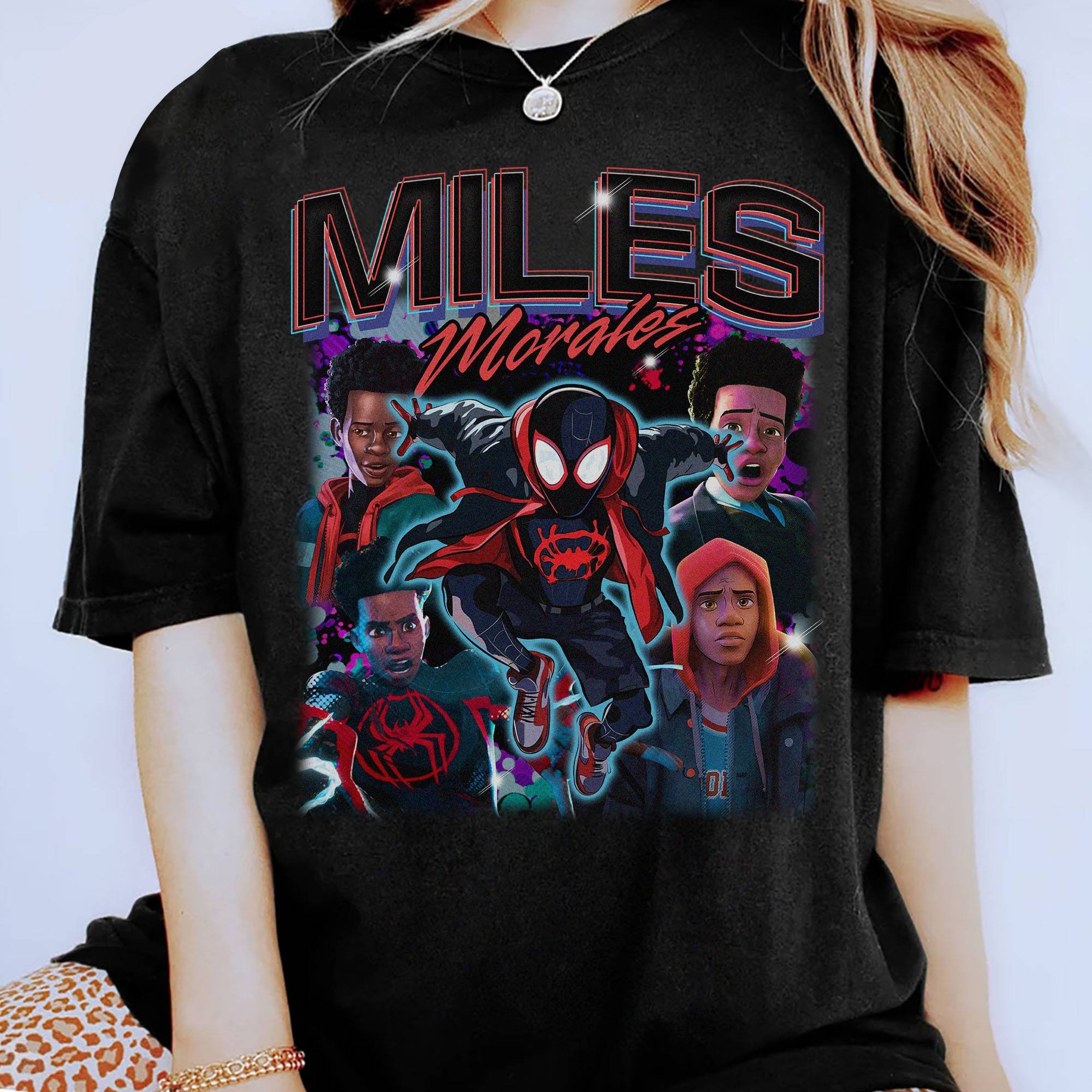 Miles Morales Shirt | Miles Morales Homage Shirt | Vintage Spider Man Shirt | Black Spider Man | Spider-Man Across the Spider-Verse Shirt