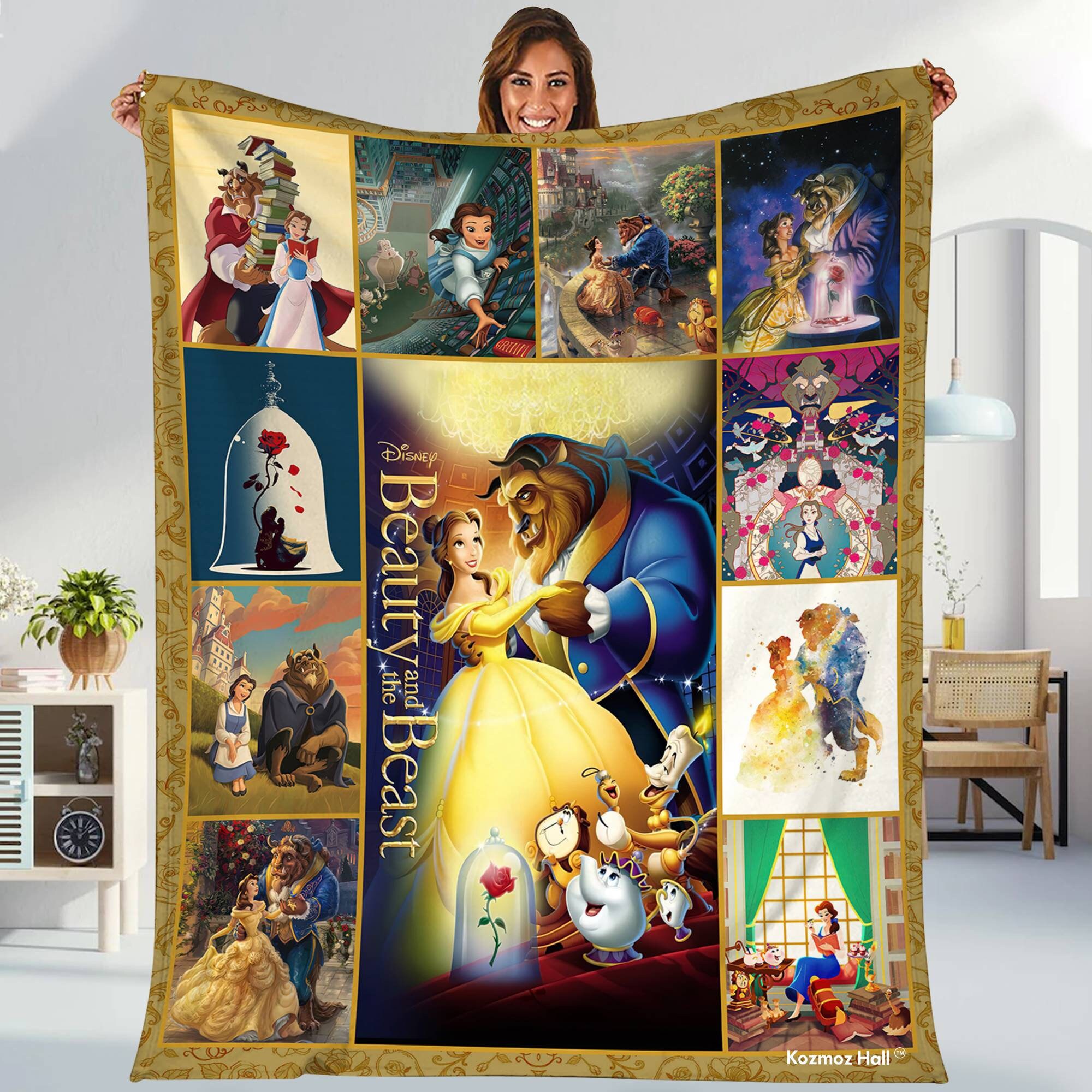 Beauty and the Beast Blanket Etsy