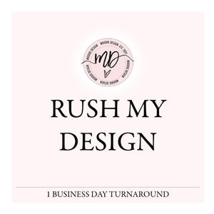 Add on, Express Service for 1 Family portrait Design, Rush My Design Service, Express Service