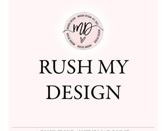 Add on, Express Service for 1 Family portrait Design, Rush My Design Service, Express Service