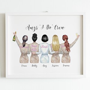 Braut Tribe Print | Brautjungfer Geschenke | Brautjungfer Druck | Brautparty Geschenke | Braut Tribe Print | Personalisiertes Brautjungferngeschenk