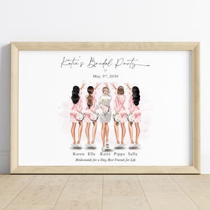 Brautparty Print, Brautgeschenk, Bride Tribe, Brautjungfer Geschenk, personalisiertes Hochzeitsgeschenk, Brautjungfer Print, Brautparty Geschenk, Braut