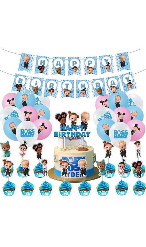Boss Baby Birthday Party Decorations and Supplies for a Black | Etsy