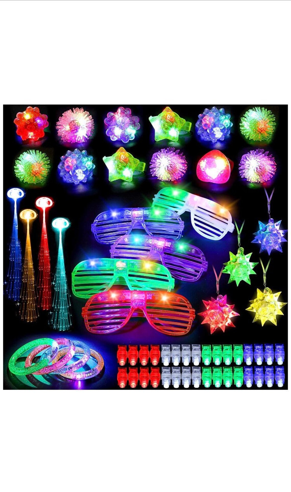 67 Pcs Led Light Up Toys Party Favors Glow in the Dark Party Etsy