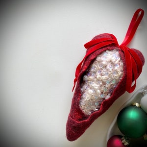 Hand Felted Heart || Tilda Heart || Big Heart || Christmas present || home decor || Christmas tree ornaments || window decoration