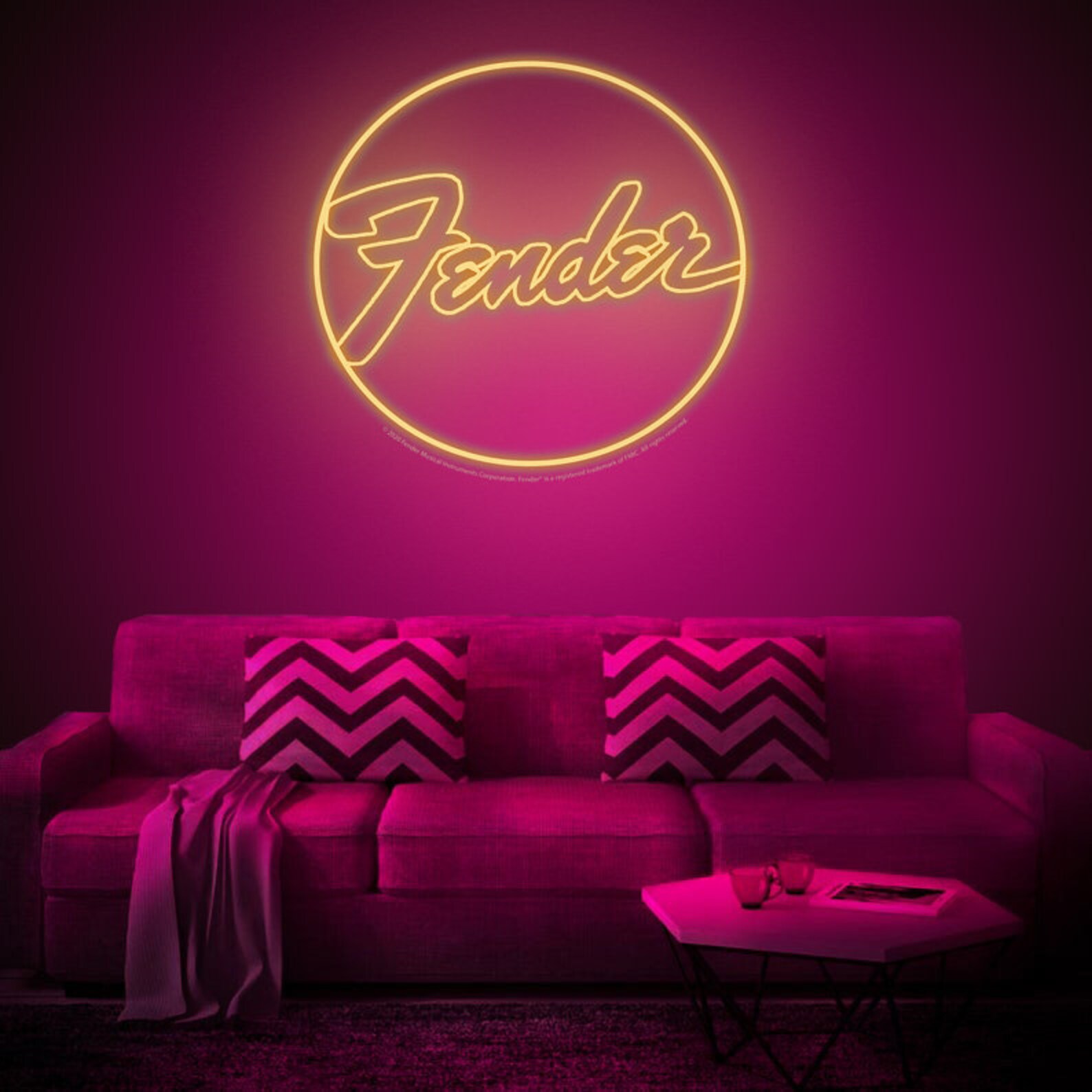Fender Neon Logo Premium neon sign Nice words neon light Etsy