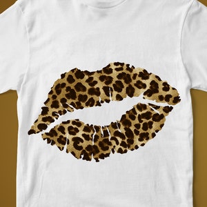 Cheetah Lips, Leopard Lips, Sublimation Graphic