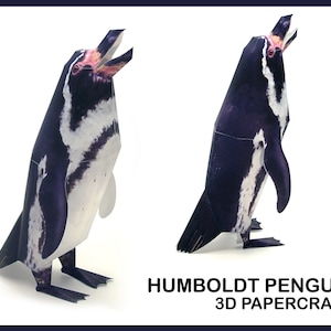 HUMBOLDT PINGUÏN 3D Papercraft / papieren pinguïn / pinguïn 3d origami / pinguïn decor / papercraft dier / pinguïn pdf-sjabloon / papieren model