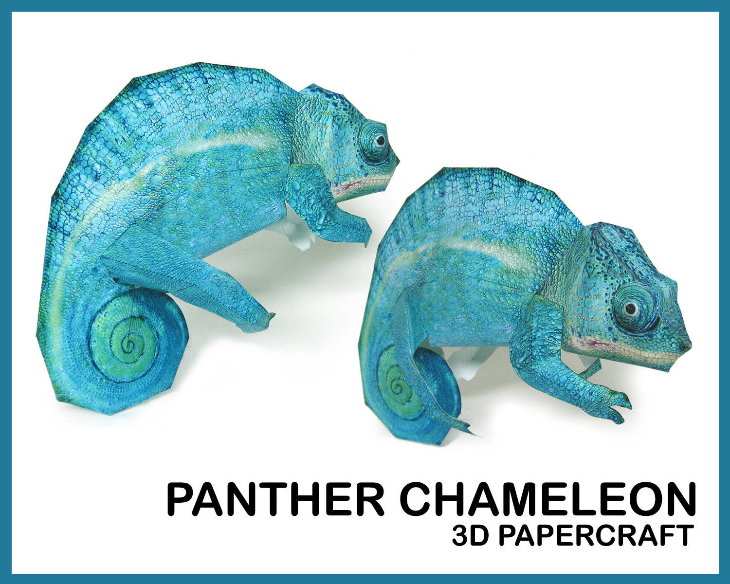 PANTHER CHAMELEON 3D Papercraft / Papercraft Animals / Paper - Etsy