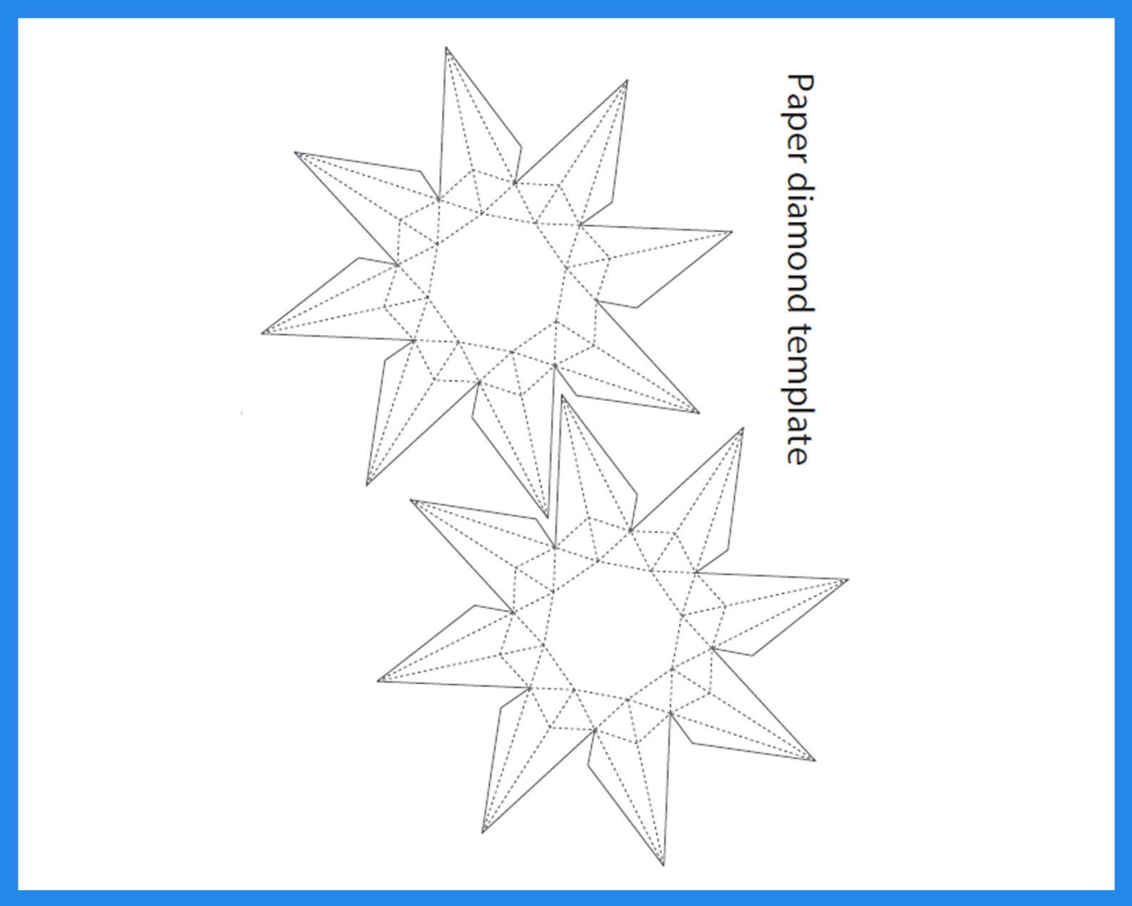 DIAMONDS 3D Papercraft / DIY Diamond Papercraft / Diamond Decor ...