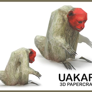 UAKARI 3D Papercraft / Papercraft Vorlage / Papercraft Tiere / 3d Papier Skulptur / 3d Origami / Pdf Vorlage / Diy Papercraft / Dekor