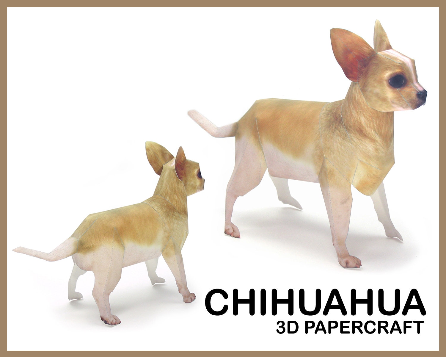 Christmas Happy Holidays Chihuahua Dog with Tree and Presents Puzzle with  Photo Tin PUZL82432