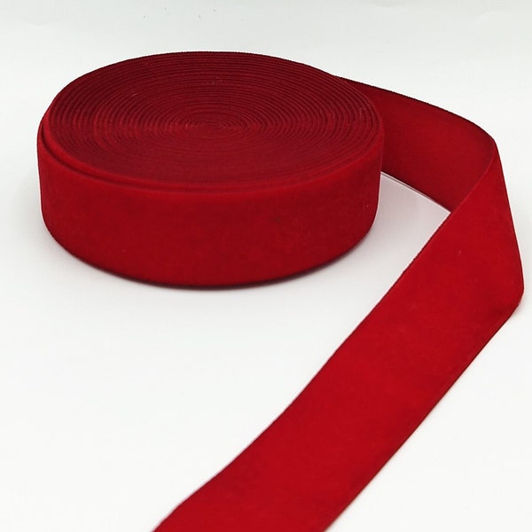 AnseTendance - Sangle de Velours 25mm Ruban décoratif emballage cadeau sacs anse bandoulière décorations noël couture mercerie fournitures