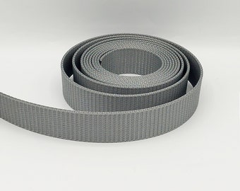 AnseTendance - thick nylon strap 2.2mm x 32mm wide for handbags tote bag shoulder strap silver gray couture creations