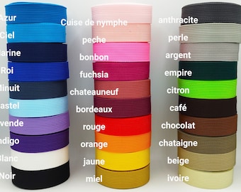 AnseTendance - 30 couleurs 25mm sangle polypropylène pour sacs à dos sacs à main anse bandoulière fournitures couture créatives décoration