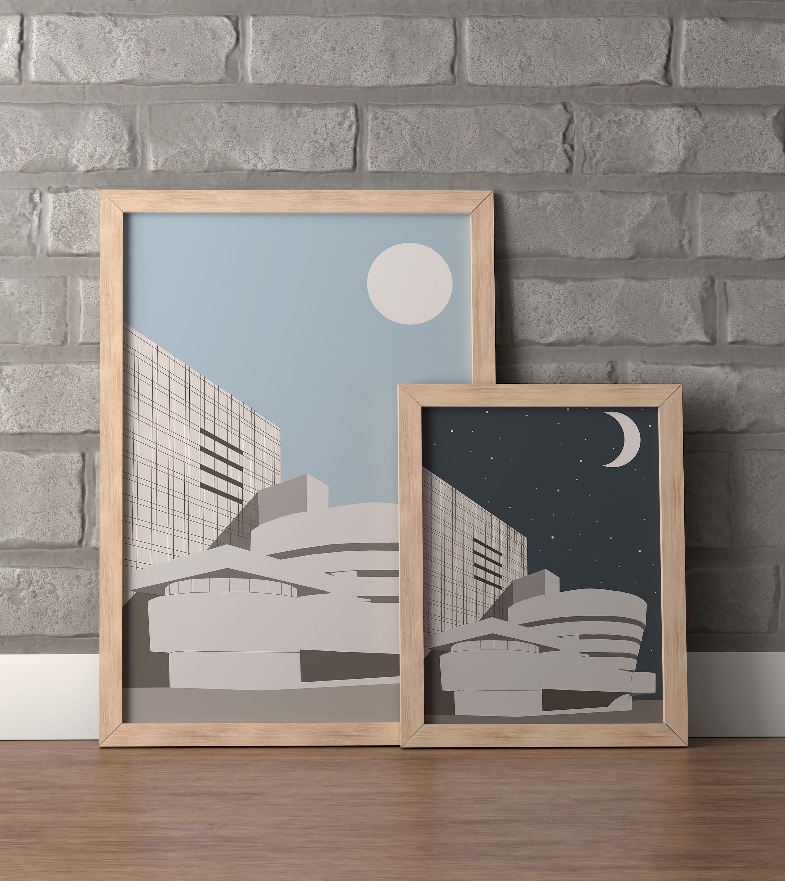 Affiche L Print A5 - A4 A3 Musée Guggenheim New York