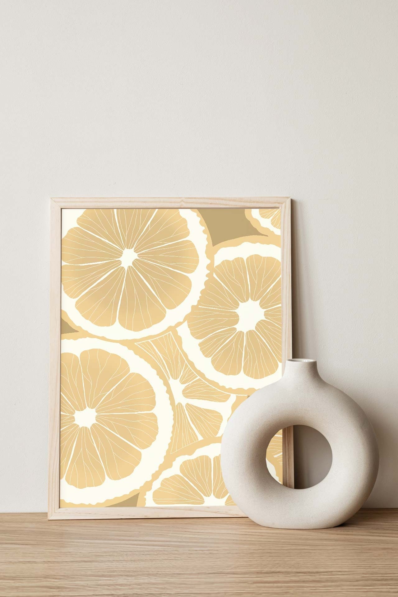 Affiche L Print A5 - A4 A3 Lemon Yellow