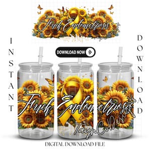 Digitaler Download 16 Unzen UVDTF Sublimation Wrap Design | Sofortiger PNG Digital Download | Scheiß aufEndometriose