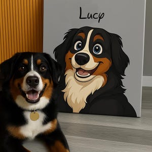 Custom Cartoon Pet Portrait | Digital Pet Drawing from Photo | Personalized Pet Art Gift | Cartoon Style| Illustration Art