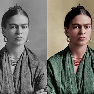 Schwarz-Weiß-Foto einfärben, Bildrestaurierung (nur digital) Bild 1