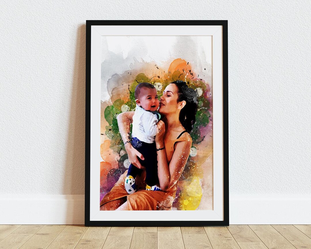 Mother and Son Photo Art Print, Heartwarming Family Wall Decor, Perfect ...