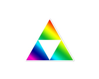 Limited Edition The Legend of Zelda Rainbow Triforce Die-Cut Sticker