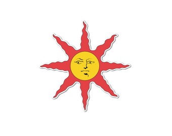 Dark Souls Solaire Sun Insignia Die-Cut Sticker