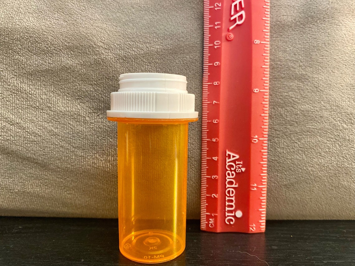 6pack Empty Walgreens Plastic Pill Bottles orange Etsy