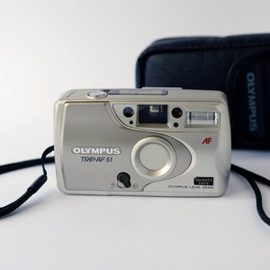 Vintage 35mm film camera Olympus TRIP AF 51, compact point and shoot 35mm film camera