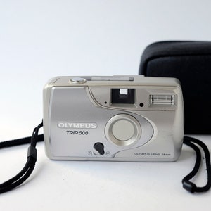 Vintage 35mm film camera Olympus TRIP 500, compact point and shoot 35mm film camera