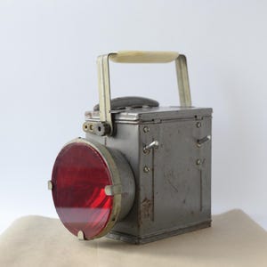 Vintage railway rare lamp, made in 1979