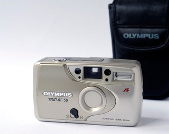 Vintage 35mm film camera Olympus TRIP AF 50, compact point and shoot 35mm film camera