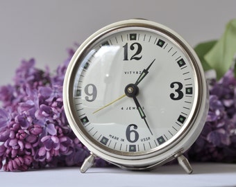 thumbnail image 2 of 1:12 Miniature Twin Bell Alarm Clock / Metal Loud Alarm Clock / Dollhouse Supplies Alarm Clock - H025 2 of 13
