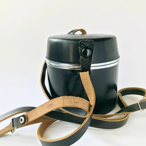Vintage Hard Case for Camera Lens MIR 20M Made in USSR 80s Adjustable Strap. Travel camera Lens Case. With 3 light filters