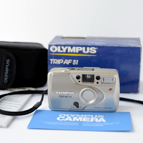 Vintage 35mm Film Camera Olympus TRIP AF 51, Compact Point and