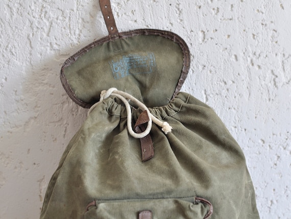 Rare vintage canvas Backpack 1976. Small Rucksack/Bag… - Gem