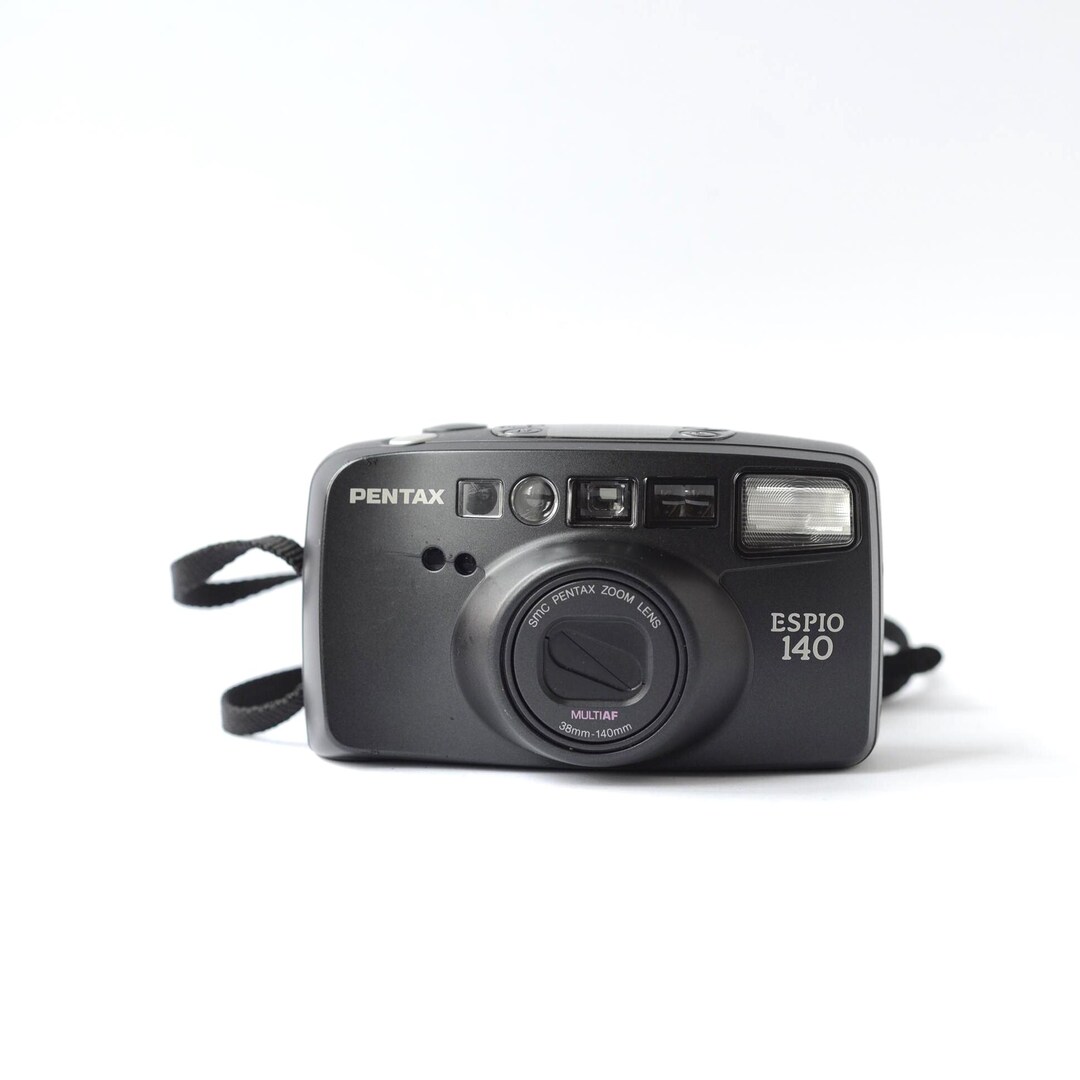 Cmara Espio 140 Pentax Espio 140 35mm Camera W/ Case (serial